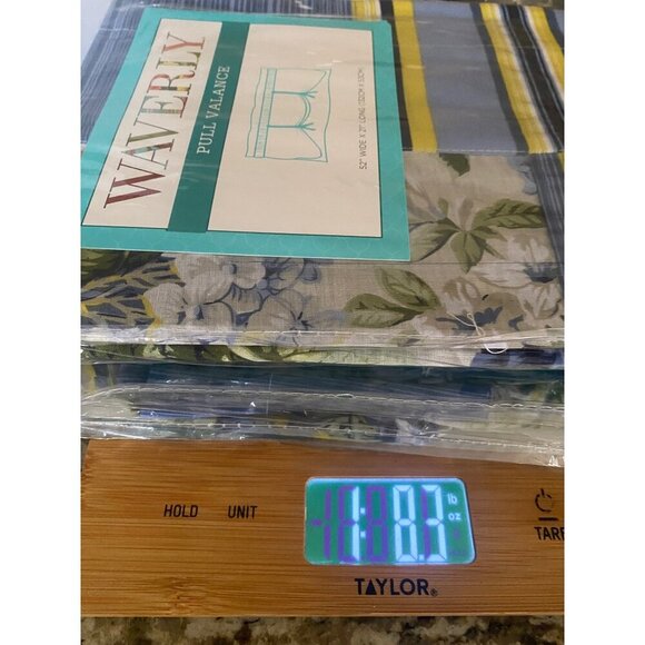 Waverly Floral Flourish - Porcelain Pull Valance 52" X 21" 100% Cotton Fits - Picture 8 of 9